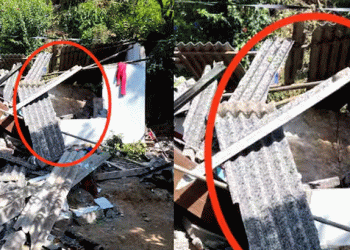 വീടിനു മുകളിലേക്ക് കൂറ്റന്‍ പാറക്കല്ല് വീണു: വീട് തകര്‍ന്നു, ഒരു കുടുംബത്തിലെ 5 പേര്‍ക്ക് അത്ഭുത രക്ഷ, വിദ്യാര്‍ത്ഥിനിക്ക് പരിക്ക്