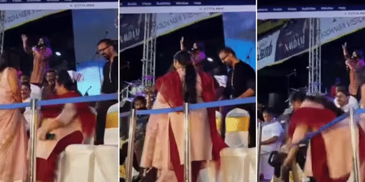 ഉമാ തോമസ് വേദിയില്‍ നിന്ന് വീഴുന്ന ദൃശ്യം പുറത്ത്,  വേദിയില്‍ സ്ഥലമില്ലായിരുന്നുവെന്ന് വ്യക്തം