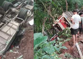 ശബരിമല തീര്‍ത്ഥാടകർ സഞ്ചരിച്ച ബസ് നിയന്ത്രണം വിട്ട് മറിഞ്ഞു; മുപ്പതോളം പേർക്ക് പരിക്ക്, ഒരാളുടെ നില ഗുരുതരം