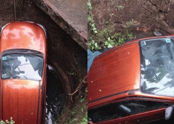ഡ്രൈവിങ് പഠിക്കുന്നതിനിടെ കാര്‍ നിയന്ത്രണം വിട്ട് കിണറ്റിലേക്ക് വീണു, യുവതിക്ക് പരിക്ക്