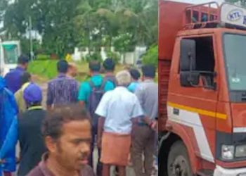 നിയന്ത്രണംവിട്ട ലോറിയിടിച്ചു, കാൽനടയാത്രക്കാരന് ദാരുണാന്ത്യം