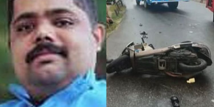 ബൈക്കിൽ നിന്നും വീണ യുവാവിൻ്റെ ദേഹത്തുകൂടെ ബസ് കയറിയിറങ്ങി,  ദാരുണാന്ത്യം, അപകടം അമ്മയ്ക്കൊപ്പം ക്ഷേത്രദർശനത്തിന് പോകവേ