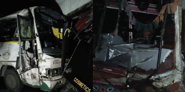 കെഎസ്ആര്ടിസി ബസും മീന് ലോറിയും കൂട്ടിയിടിച്ച് വന് അപകടം; നിരവധി പേര്ക്ക് പരിക്ക്, ബസ് ഡ്രൈവറുടെ നില ഗുരുതരം