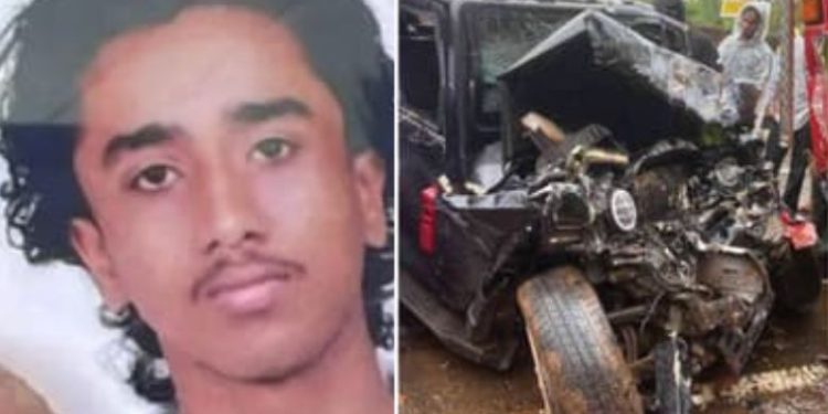 ഥാര്‍ ജീപ്പും ലോറിയും കൂട്ടിയിടിച്ച് അപകടം, വിദ്യാർത്ഥിക്ക് ദാരുണാന്ത്യം, സുഹൃത്തുക്കൾക്ക് പരിക്ക്