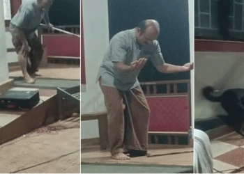 തെരുവുനായ ശല്യത്തിനെതിരെ നാടകം അവതരിപ്പിക്കുന്നതിനിടെ നാടക പ്രവര്‍ത്തകനെ തെരുവുനായ ആക്രമിച്ചു