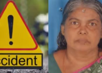 മകനൊപ്പം ബൈക്കിൽ സഞ്ചരിക്കവെ സാരി ചക്രത്തിനിടയിൽ കുടുങ്ങി, വീട്ടമ്മയ്ക്ക് ദാരുണാന്ത്യം