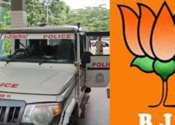 ബിജെപി സ്ഥാനാർത്ഥിക്കൊപ്പം വോട്ട് ചോദിച്ച് വീട്ടിലെത്തി, വീട്ടമ്മയെ കയറിപ്പിടിച്ചതായി പരാതി, പിന്നാലെ ഒളിവിൽ