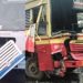 കെഎസ്ആർടിസി ബസുകൾ തമ്മിൽ കൂട്ടിയിടിച്ച് അപകടം, ഡ്രൈവർക്കും രണ്ട് യാത്രക്കാർക്കും പരിക്കേറ്റു