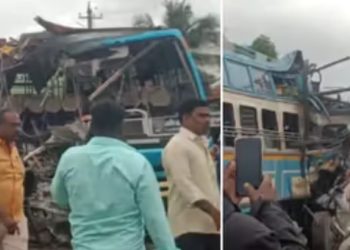 സ്വകാര്യ ബസുകൾ കൂട്ടിയിടിച്ച് അപകടം, 6പേർക്ക് ദാരുണാന്ത്യം, 28പേർക്ക് പരിക്ക്