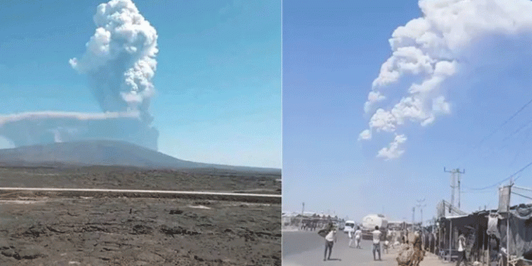 എത്യോപ്യയിൽ പൊട്ടിത്തെറിച്ചത് 12,000 വർഷമായി നിർജീവമായ അഗ്നിപർവതം, കനത്ത ജാഗ്രതയിൽ ഇന്ത്യൻ വിമാനക്കമ്പനികൾ, യാത്രക്കാർക്ക് മുന്നറിയിപ്പ്