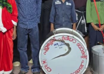 ബാൻ്റിൽ സിപിഎം എന്ന് എഴുതിയത് ചോദ്യം ചെയ്തു, കരോൾ സംഘത്തിന് മർദ്ദനം, ആർഎസ്എസ് പ്രവർത്തകൻ അറസ്റ്റിൽ