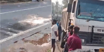 ഒറ്റപ്പാലത്ത് ടിപ്പറും സ്കൂട്ടറും കൂട്ടിയിടിച്ച് അമ്മയും കുഞ്ഞും മരിച്ചു