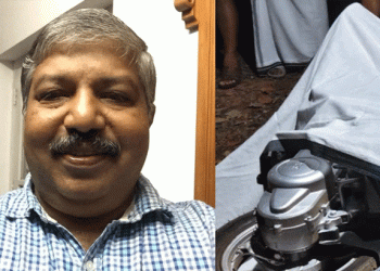 ബൈക്കില് പോകവെ നിയന്ത്രണം നഷ്ടമായി മറിഞ്ഞു; കൈവശമുണ്ടായിരുന്ന തോക്ക് പൊട്ടി അഭിഭാഷകന് മരിച്ചു