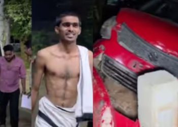 വെളിച്ചെണ്ണ മില്ലിന് തീയിട്ടു, കാറുകൾ ഇടിച്ച് തകർത്തു, മോഷ്ടിച്ച പിക്ക് വാനുമായെത്തി യുവാവിൻ്റെ പരാക്രമം